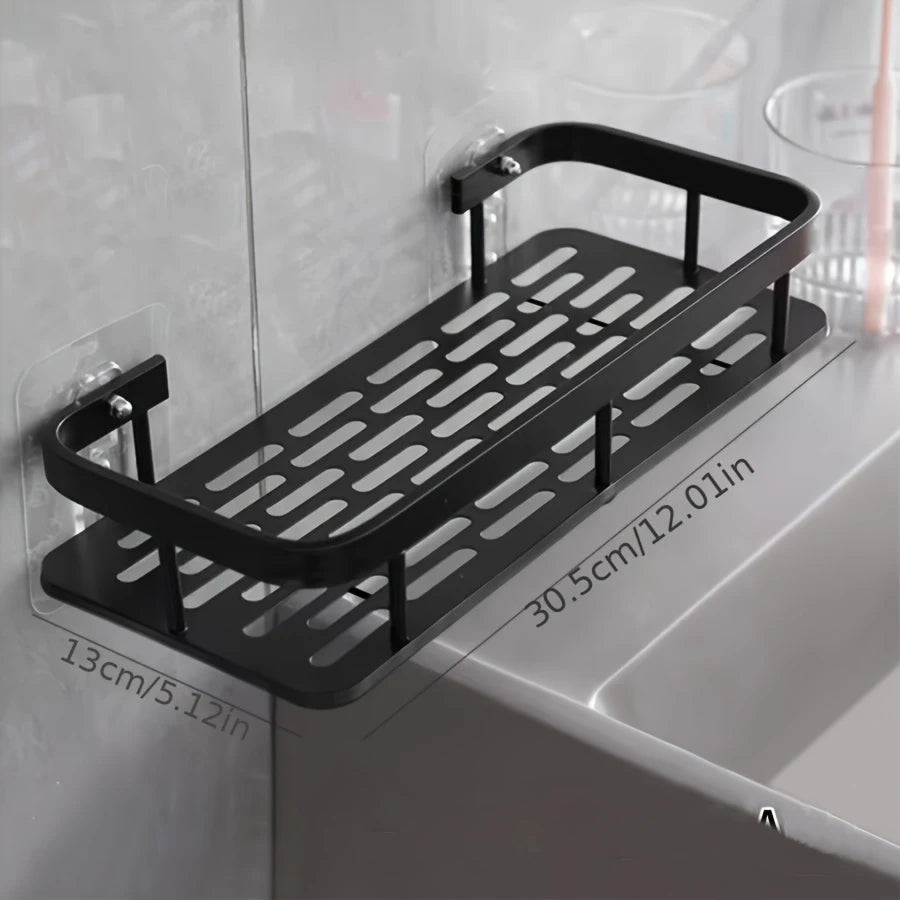 Sleek No-Drill Wall Shelf