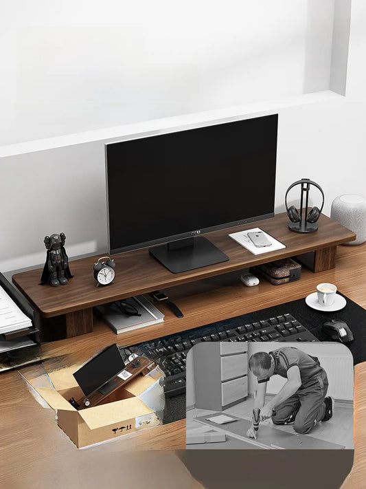 Wooden Desktop Monitor Stand