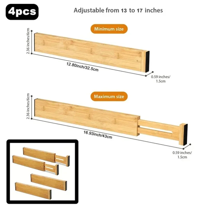 Bamboo Drawer Dividers