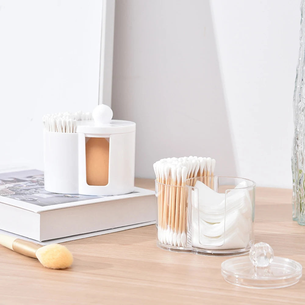 Bathroom Cotton Swab & Pad Jar