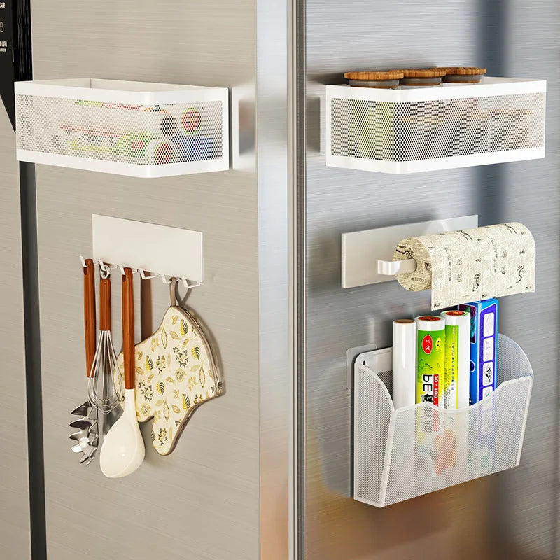 Space-Saving Magnetic Kitchen Rack