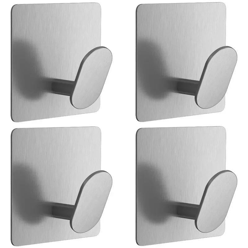 Modern Stainless Steel Adhesive Robe Hooks