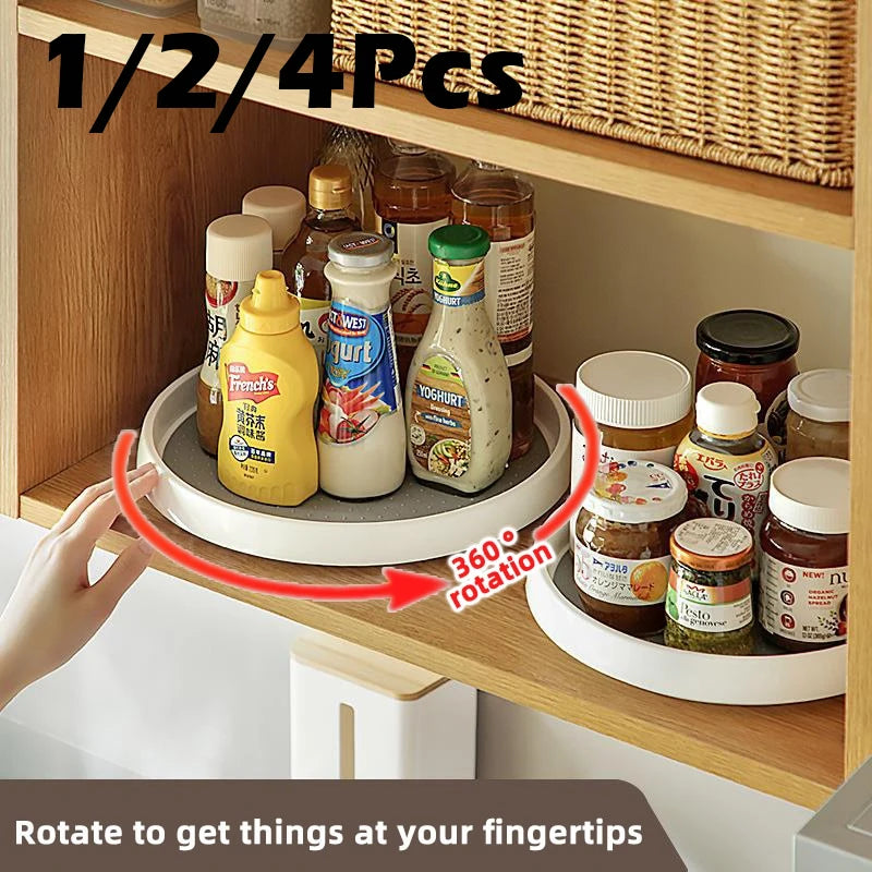 360° Rotating Anti-Slip Kitchen Storage Rack