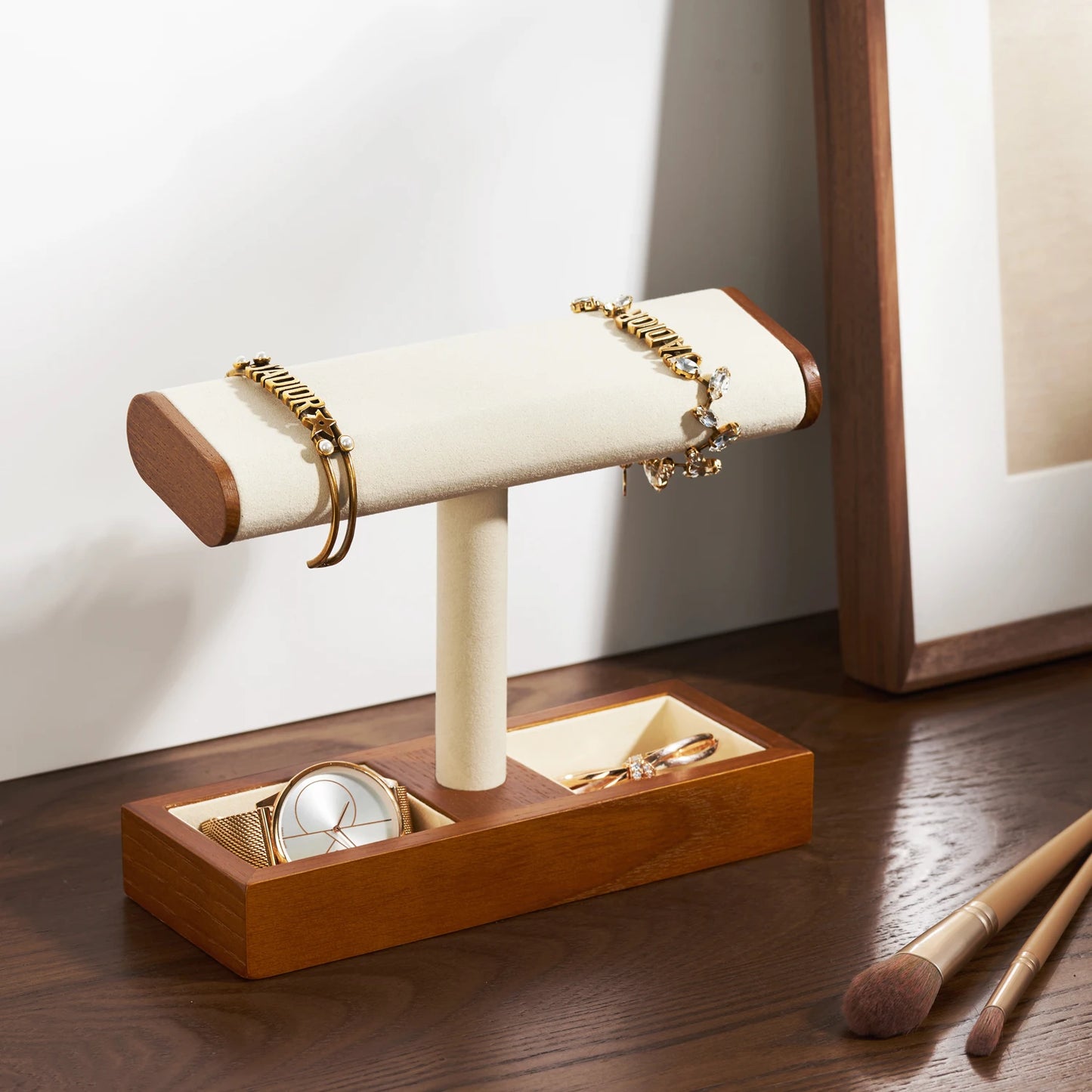 Wooden T-Shape Jewellery Stand