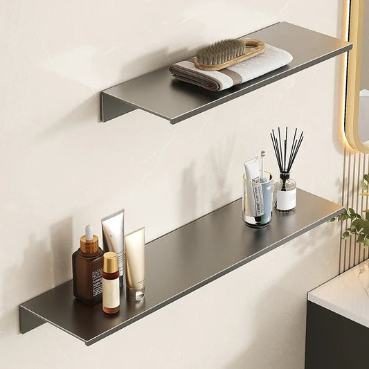 Black Space Aluminium Wall Shelf