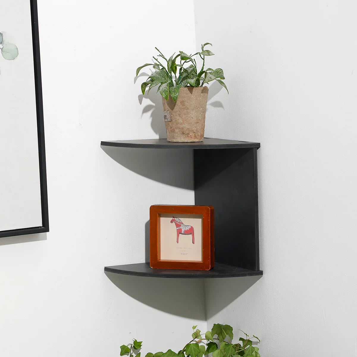Wooden Burlywood Storage Shelf