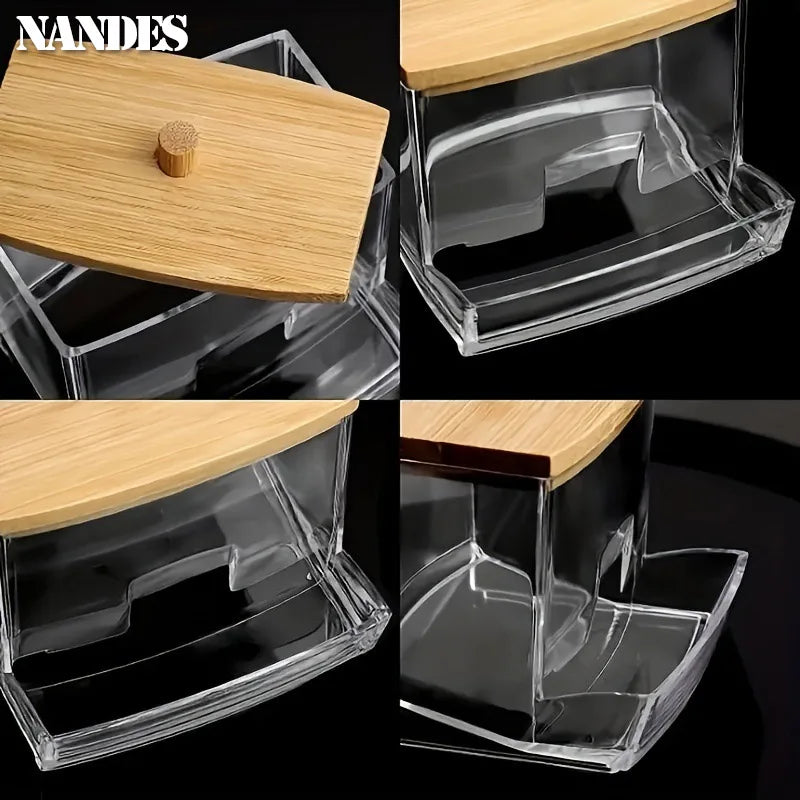 Clear Bathroom Storage Jar