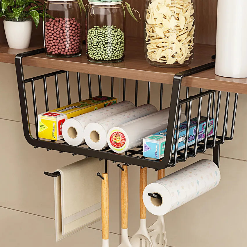 Under-Cabinet Sliding Storage Basket