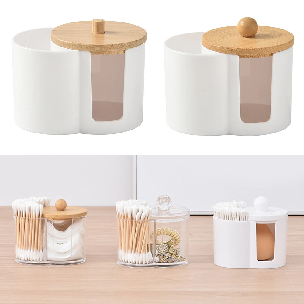 Bathroom Cotton Swab & Pad Jar
