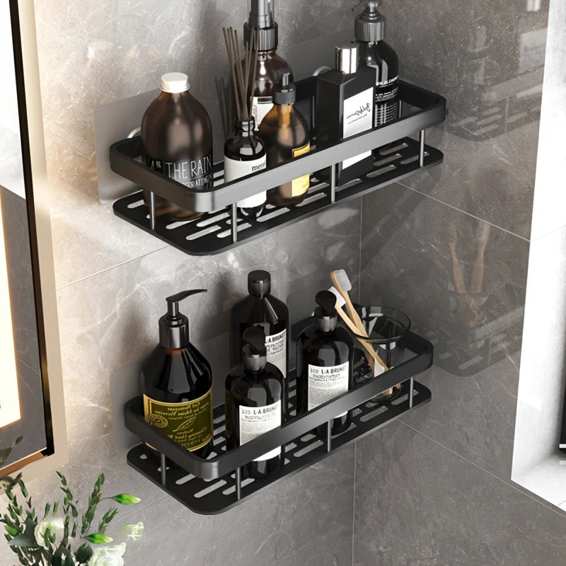 Sleek No-Drill Wall Shelf