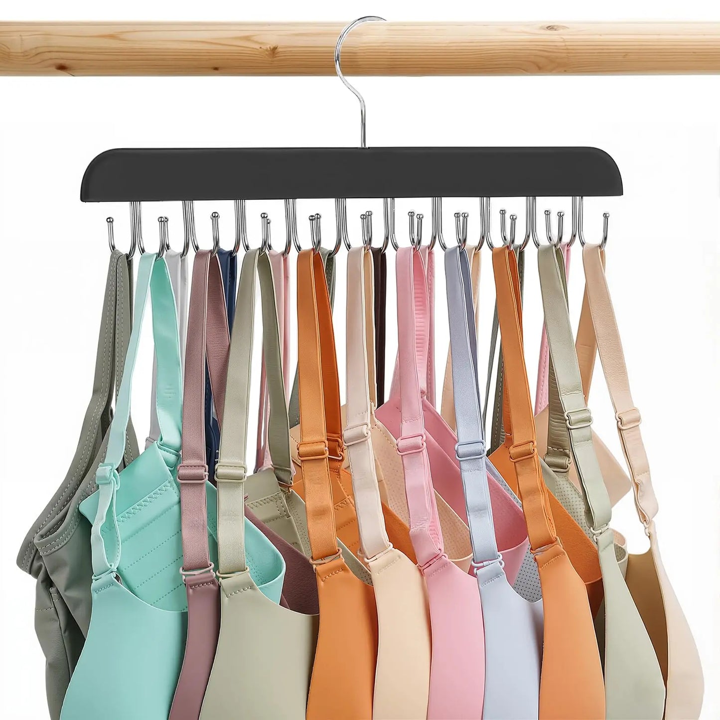 Space-Saving Wooden Hanger