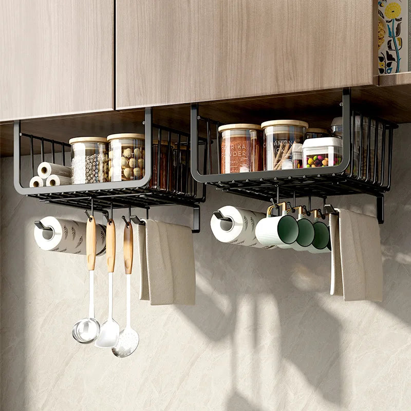 Under-Cabinet Sliding Storage Basket