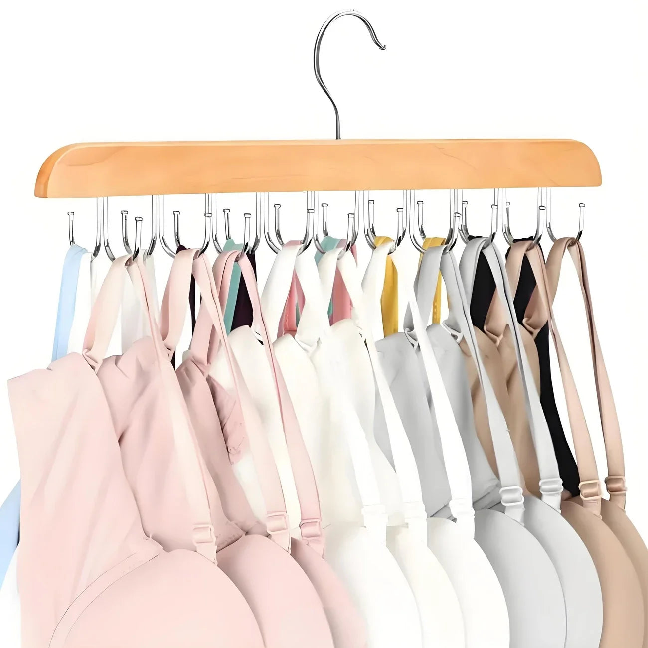Space-Saving Wooden Hanger