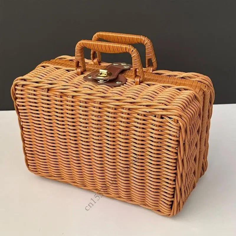 Portable Rattan Storage Case