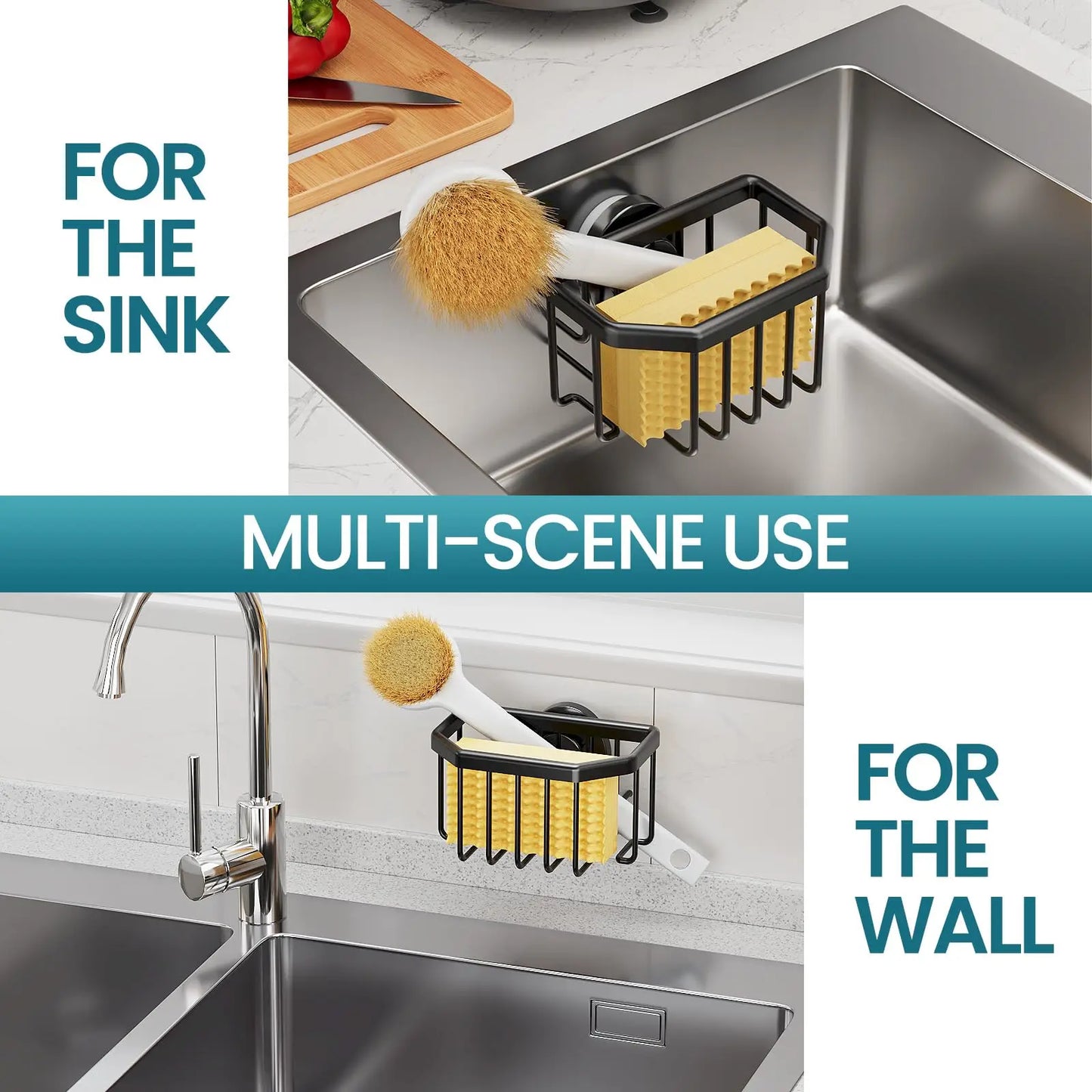 Strong Suction Sink Sponge Holder