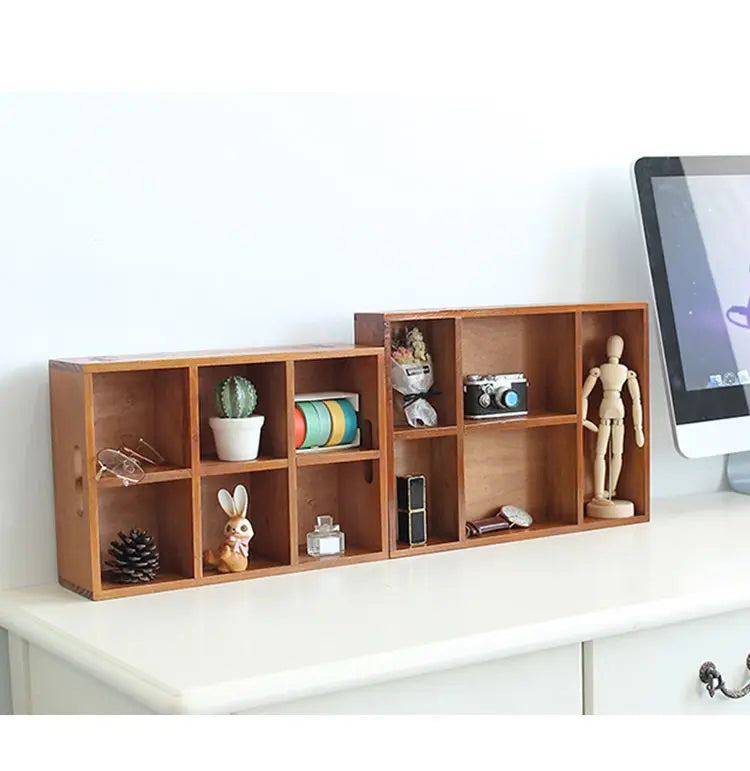 Vintage Wooden Desktop Organizer