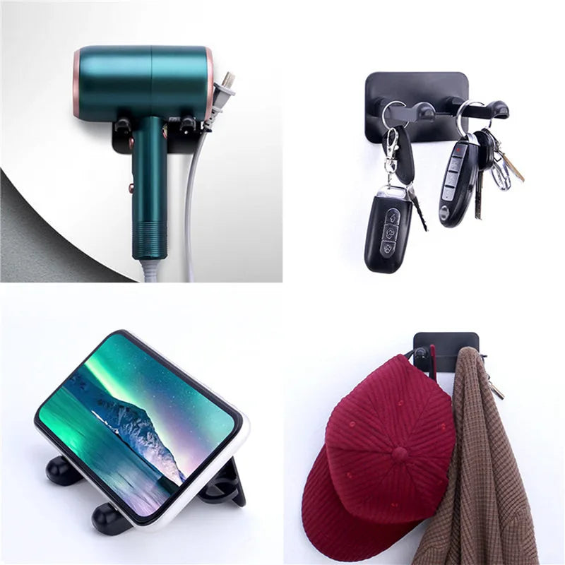Space Aluminium Hair Dryer Holder & Organizer
