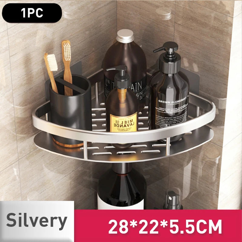 Sleek No-Drill Wall Shelf