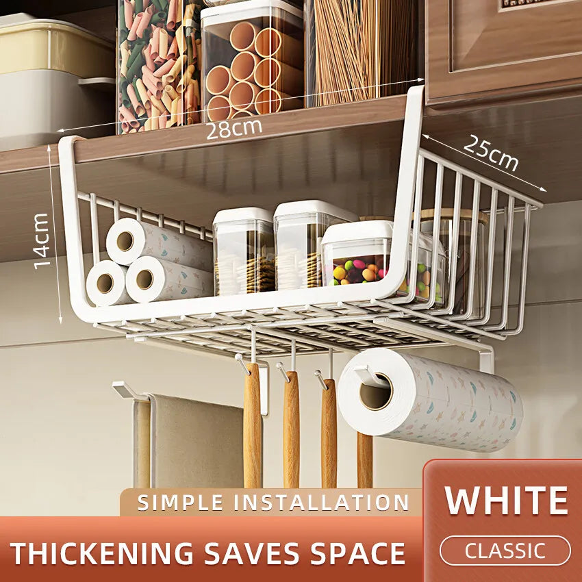 Under-Cabinet Sliding Storage Basket