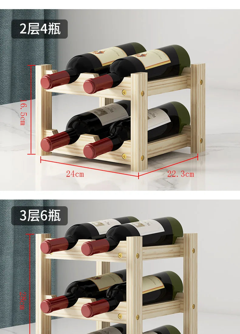 Solid Wood Wine Rack