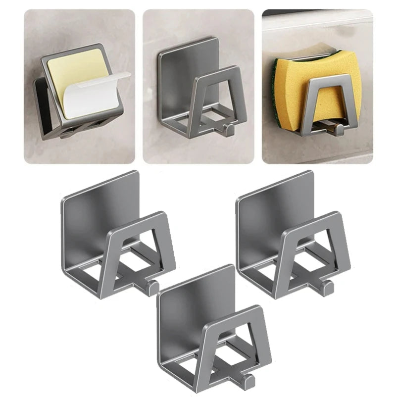 Carbon Steel Self-Adhesive Sponge Holder