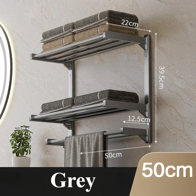 Wall-Mounted Towel Rack