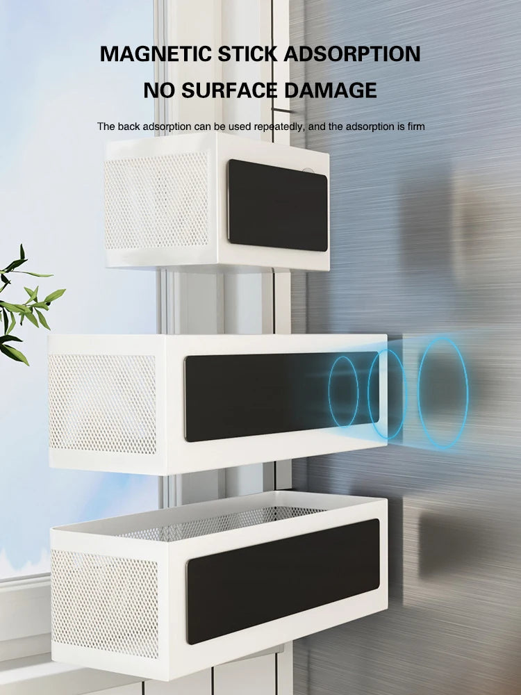 Space-Saving Magnetic Kitchen Rack
