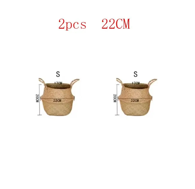 Seaweed Wicker Basket