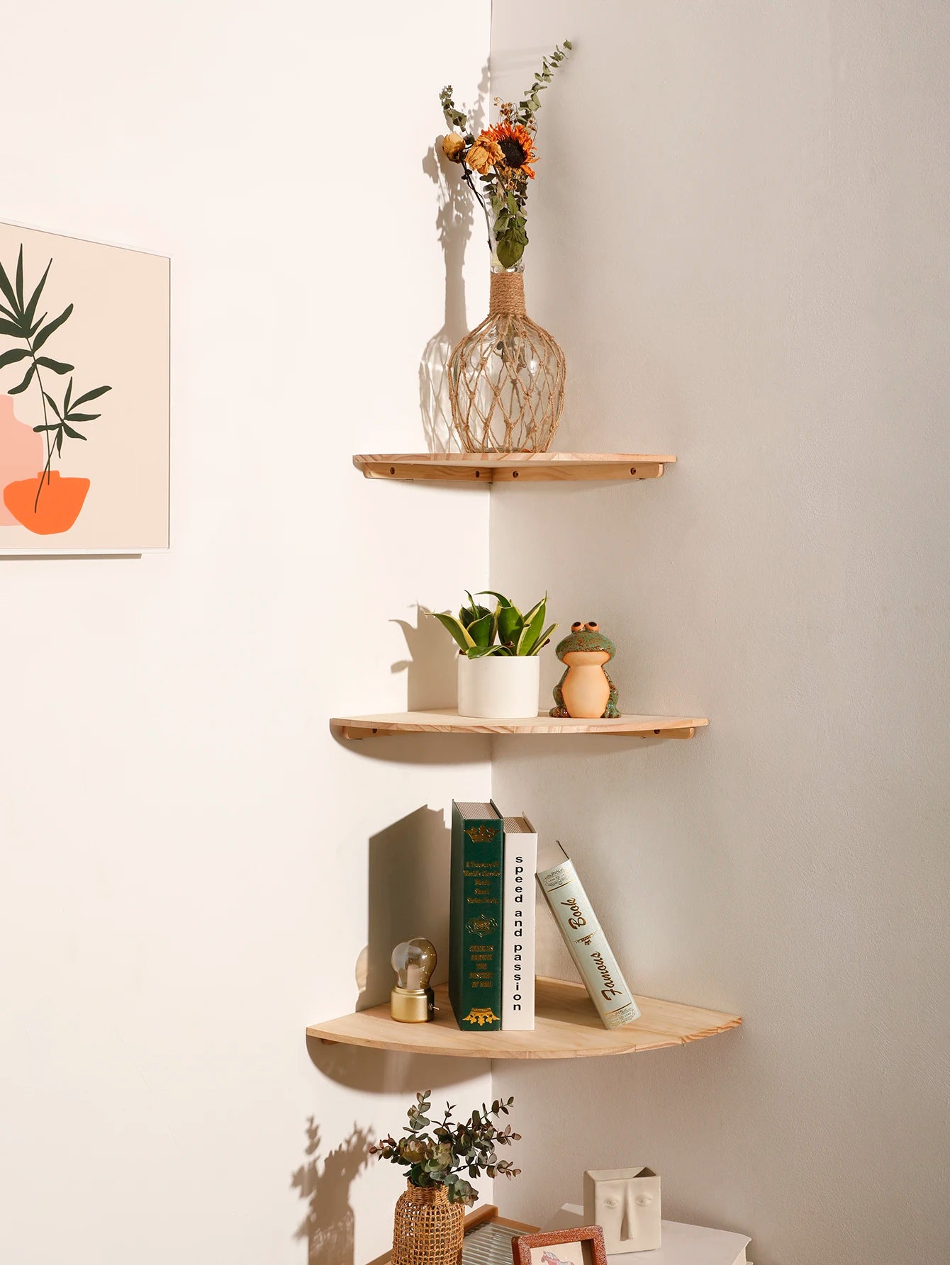 Corner Floating Shelf