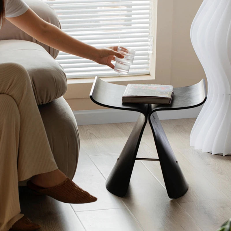 Furniture Butterfly Stool Living Room Sofa Chair Porch Shoe Changing Stool Small Bench Creative Mobile Seat Chair For Leisure