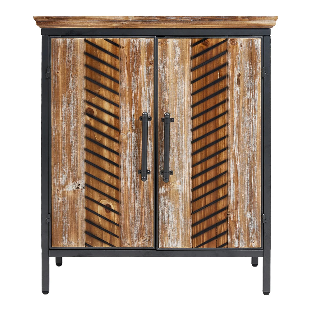Classic wooden storage cabinet living room side cabinet, kitchen buffet console cabinet with two doors