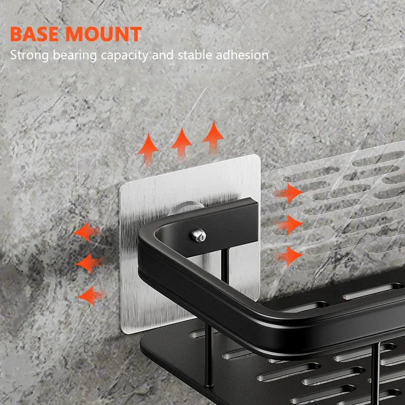 Modern  Bathroom Storage Rack - No-Drill