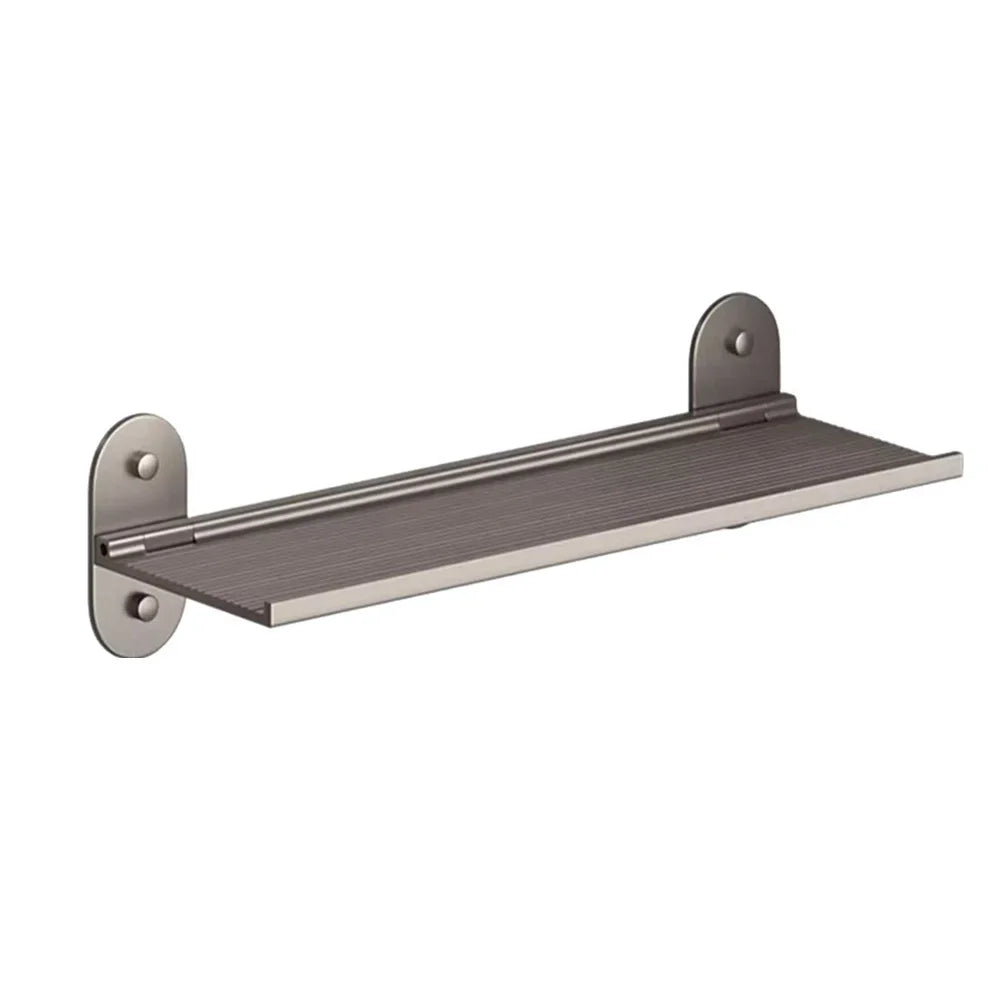 Foldable Aluminium Bathroom Wall Shelf