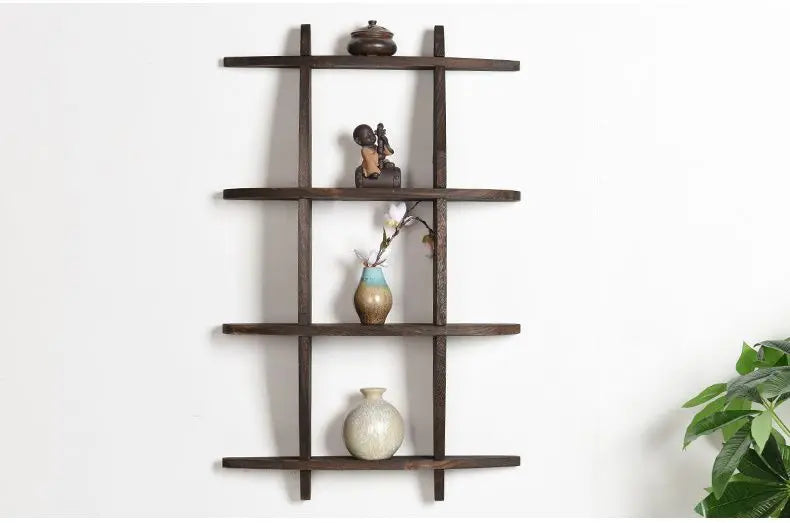 Minimalist Chinese Style Tea Set Display Rack