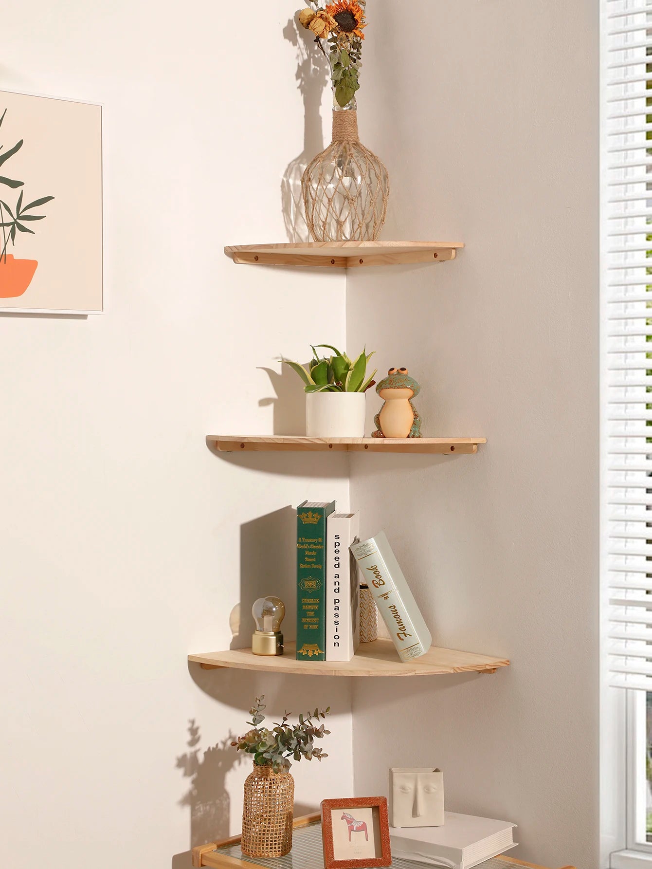 Corner Floating Shelf