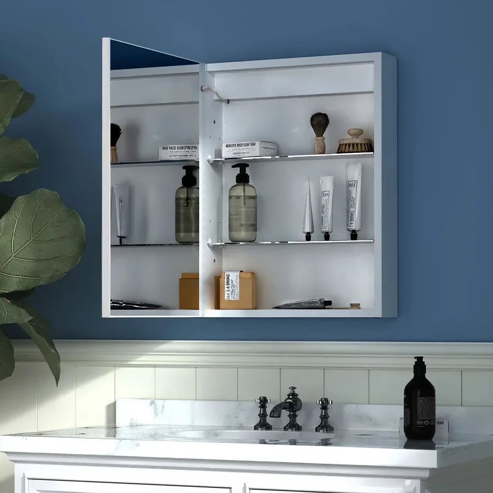Modern LED Wall-Mounted Mirror Cabinet