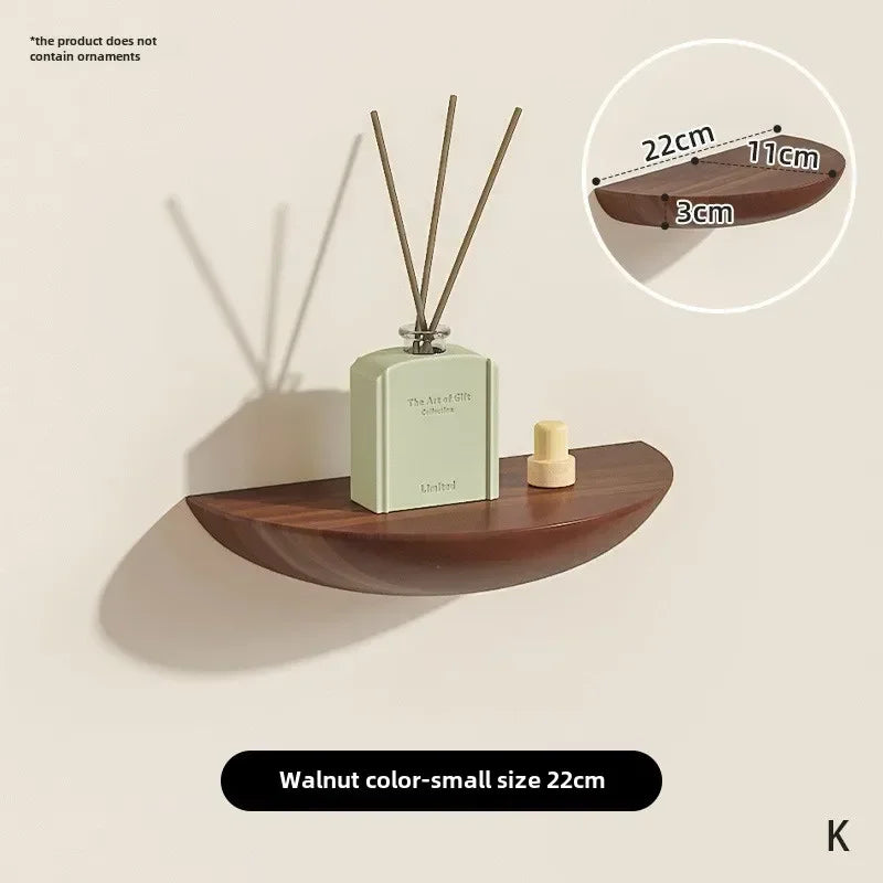 Wall-Mounted Wooden Shelf