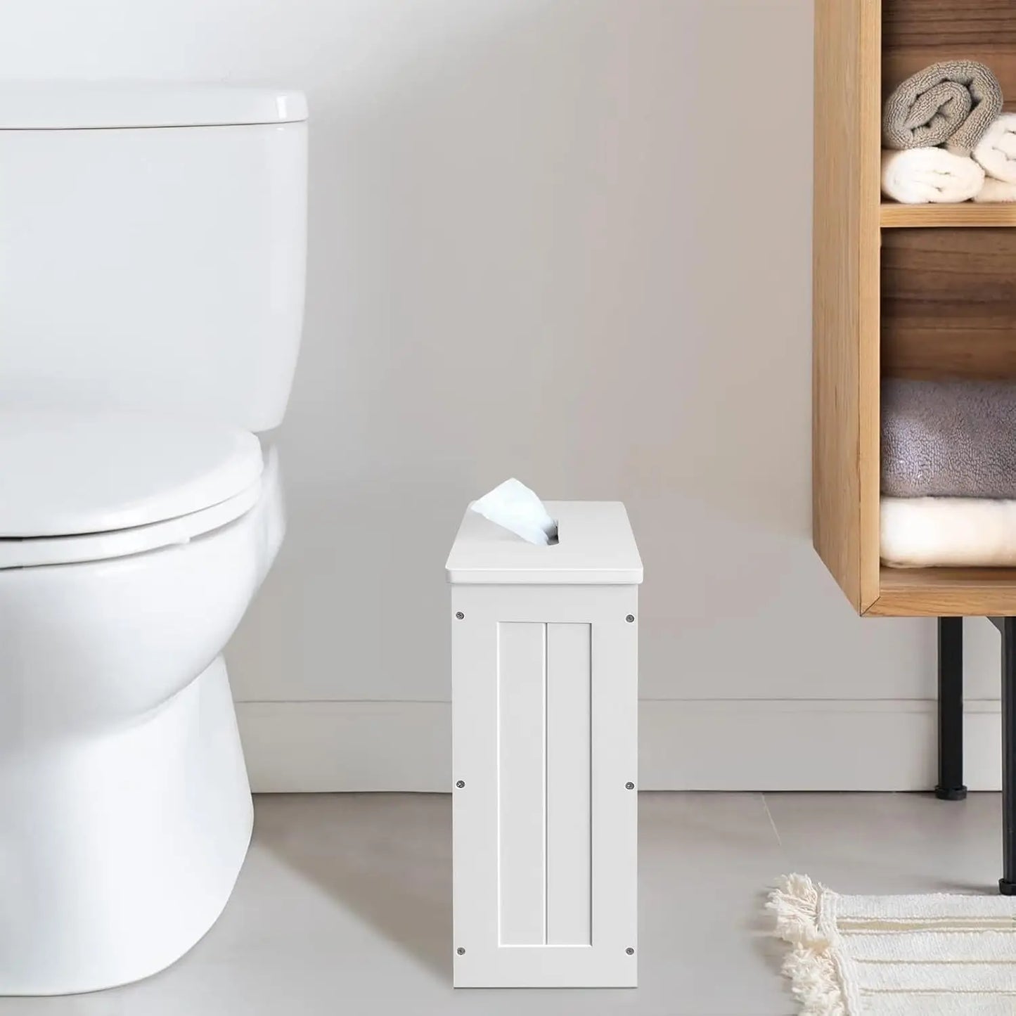 Wooden Bathroom Storage Cabinet