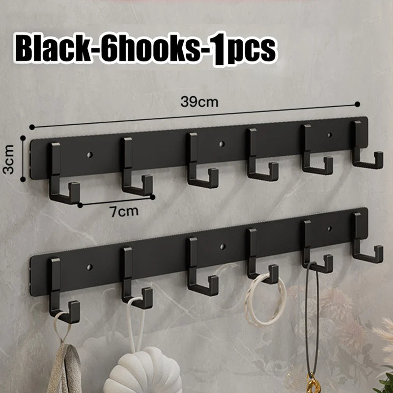Modern Black Wall Coat Rack