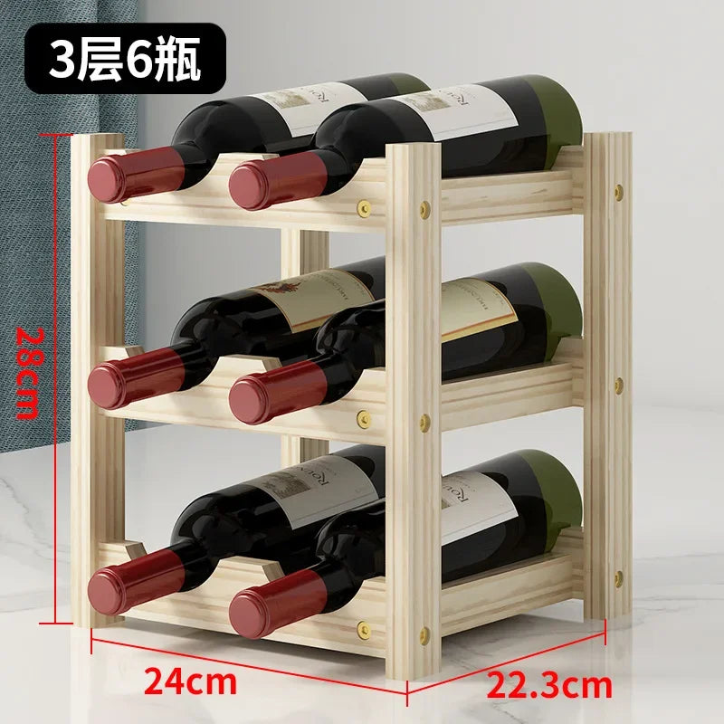 Solid Wood Wine Rack