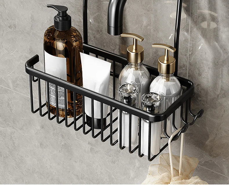 No-Drill Unique Bathroom Shower Rack