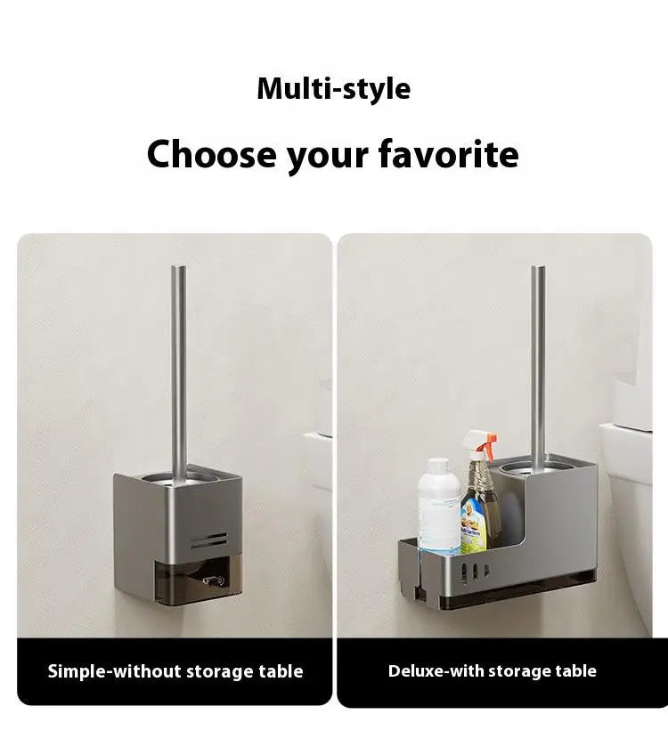 Modern Aluminium Toilet Brush Holder