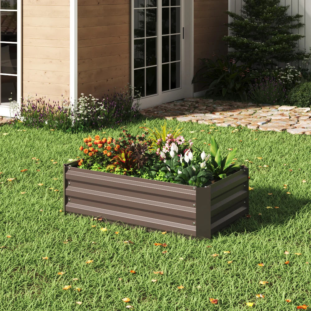 【Breeins】Garden Planter Raised Bed Outdoor Vegetable Plants Flowers Pots Box