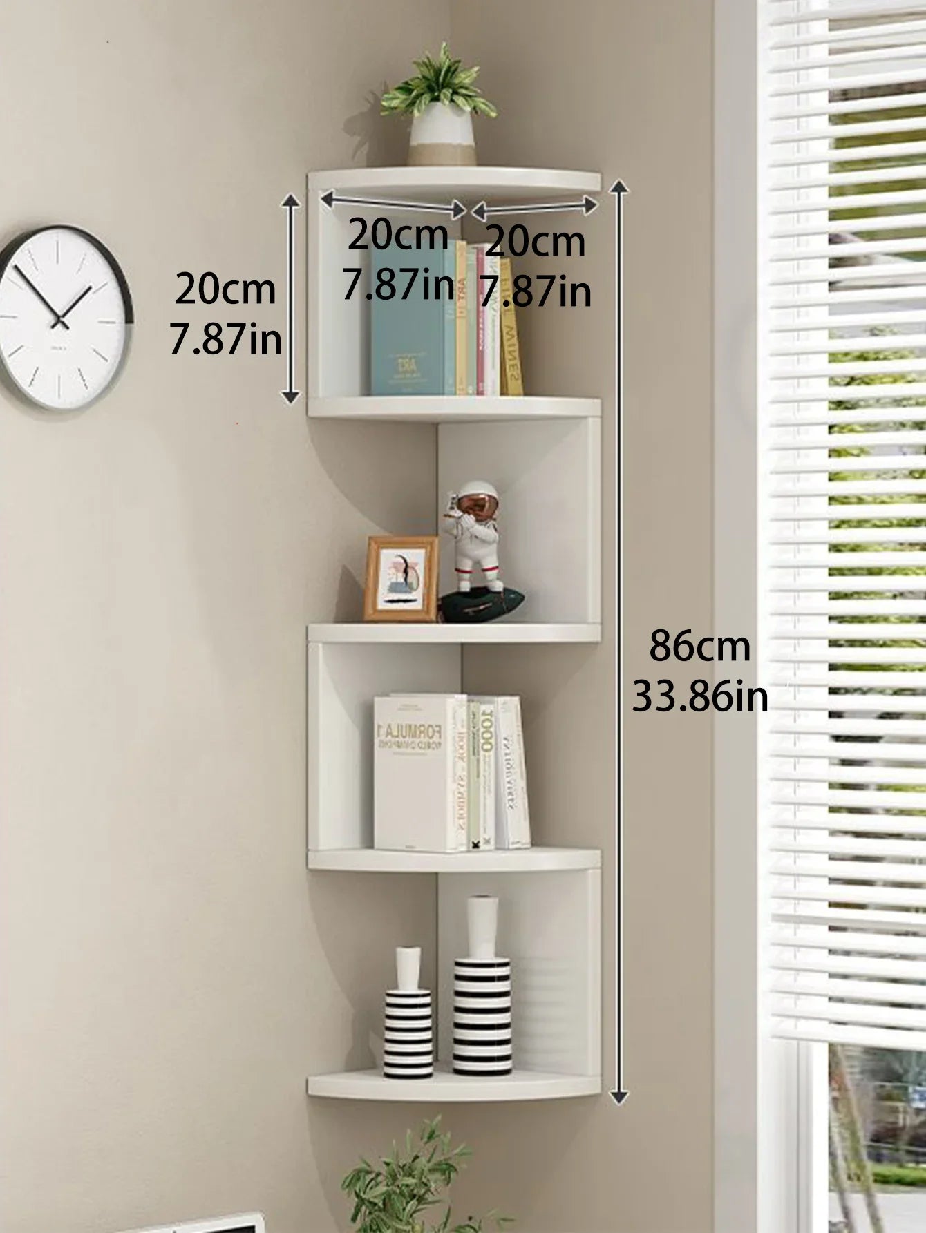 Wooden Burlywood Storage Shelf