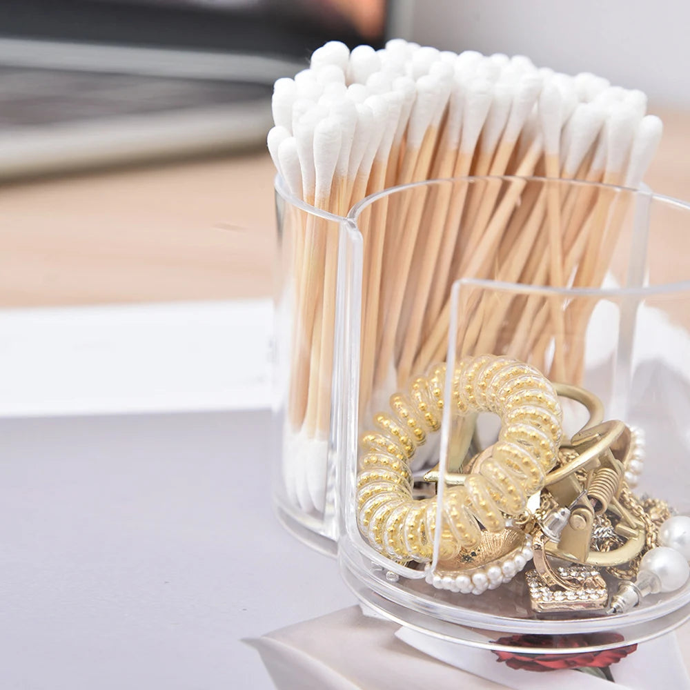 Bathroom Cotton Swab & Pad Jar