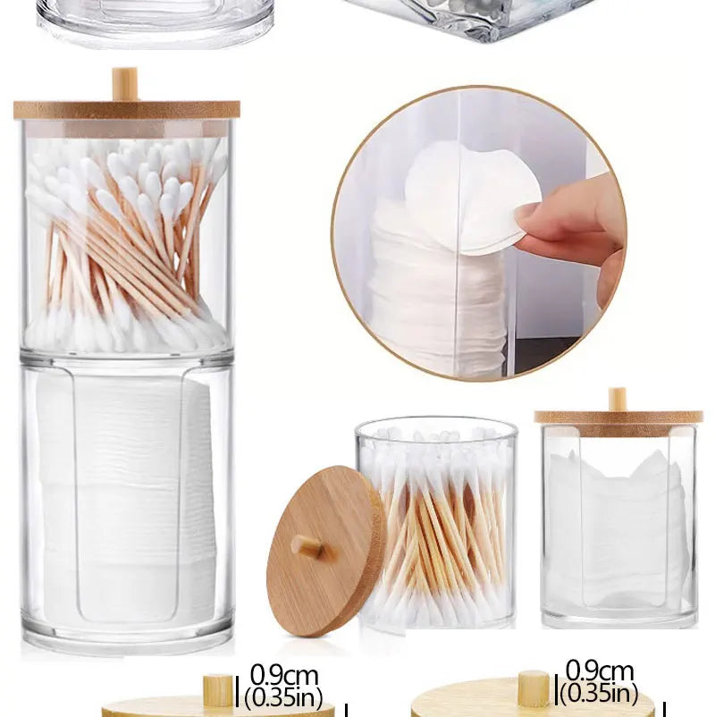 Clear Bathroom Storage Jar