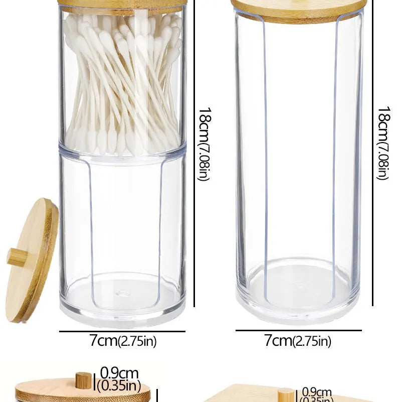 Clear Bathroom Storage Jar