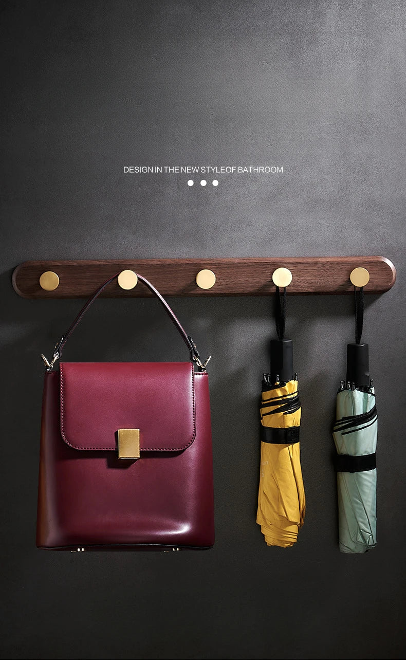 Wall-Mounted Wooden Coat Hook