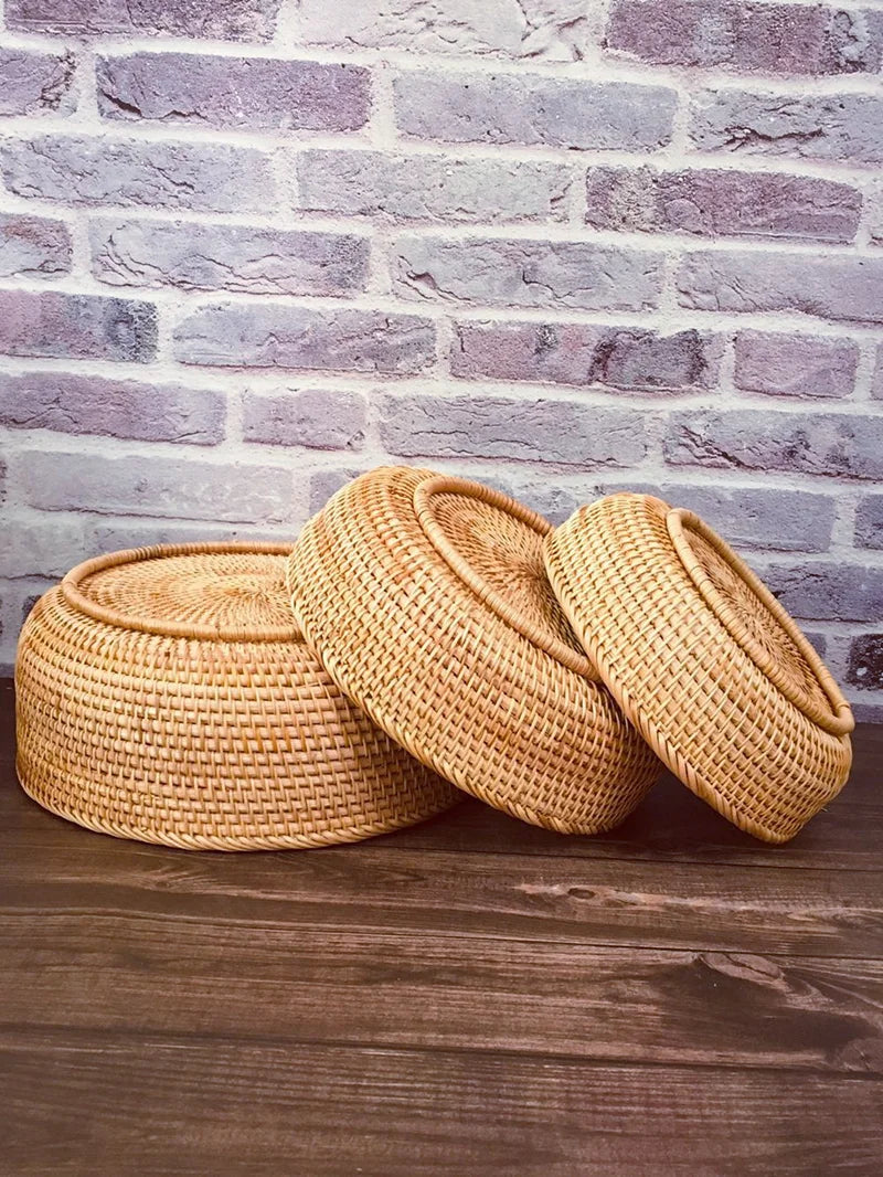 Hand-woven Decorative Wicker Storage bowl