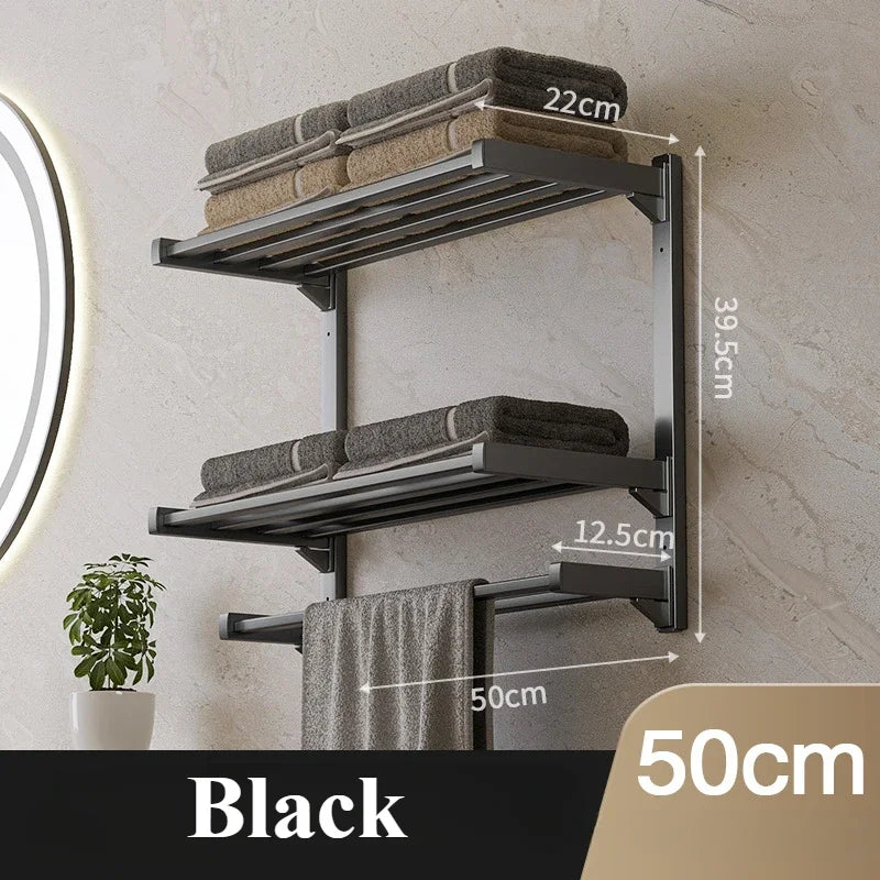 Wall-Mounted Towel Rack